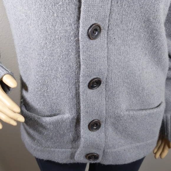 HOLLISTER GRAY BUTTON DOWN JACKET SIZE LARGE - Picture 4 of 8